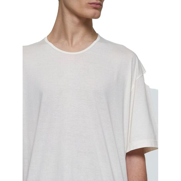 Lemaire Men Chalk Relaxed-Fit T-Shirt - Picture 4 of 4